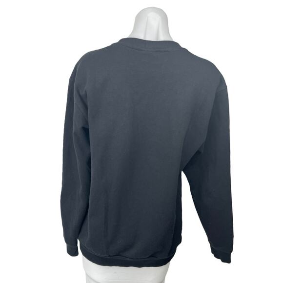 Zara Women's Black Long Sleeve Crew Neck Pullover Sweatshirt Sweater Top Size M - Picture 2 of 3